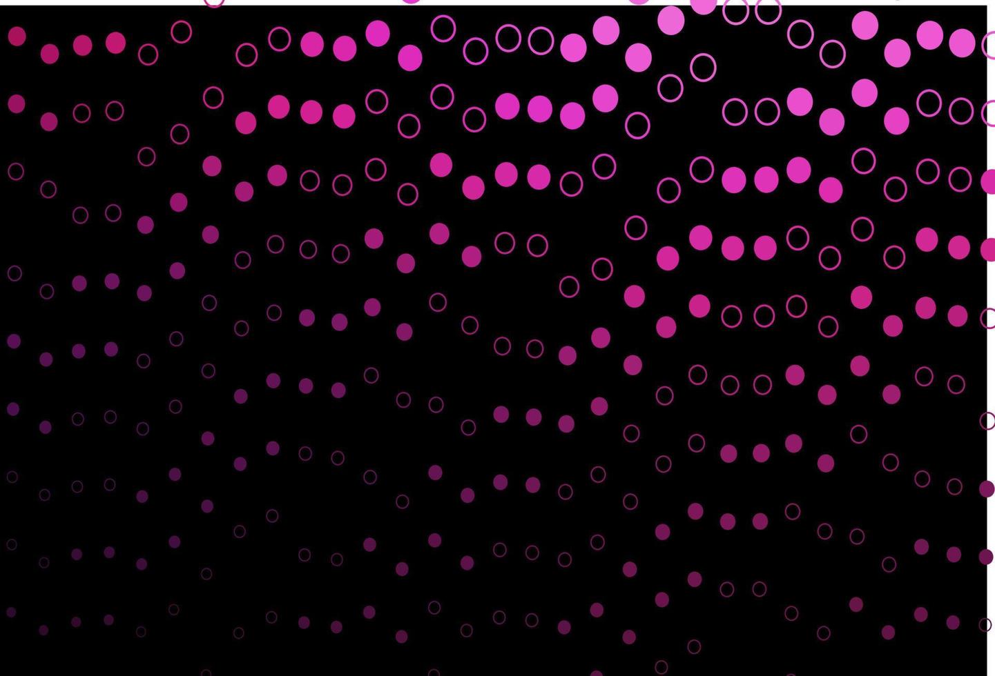 dunkelrosa Vektorlayout mit Kreisformen. vektor