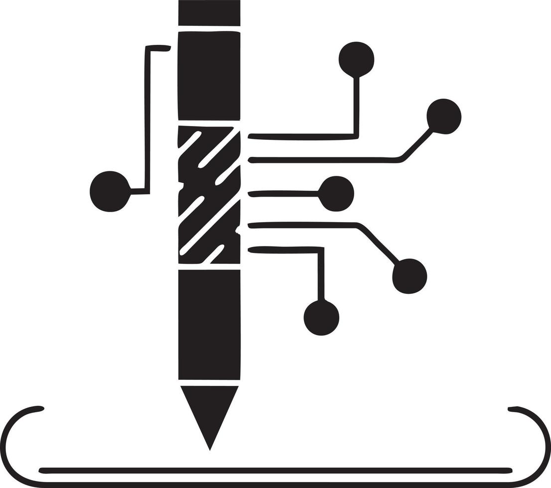 skrivning penna ikon symbol i vit bakgrund. illustration av de tecken penna symbol vektor bild. eps 10.