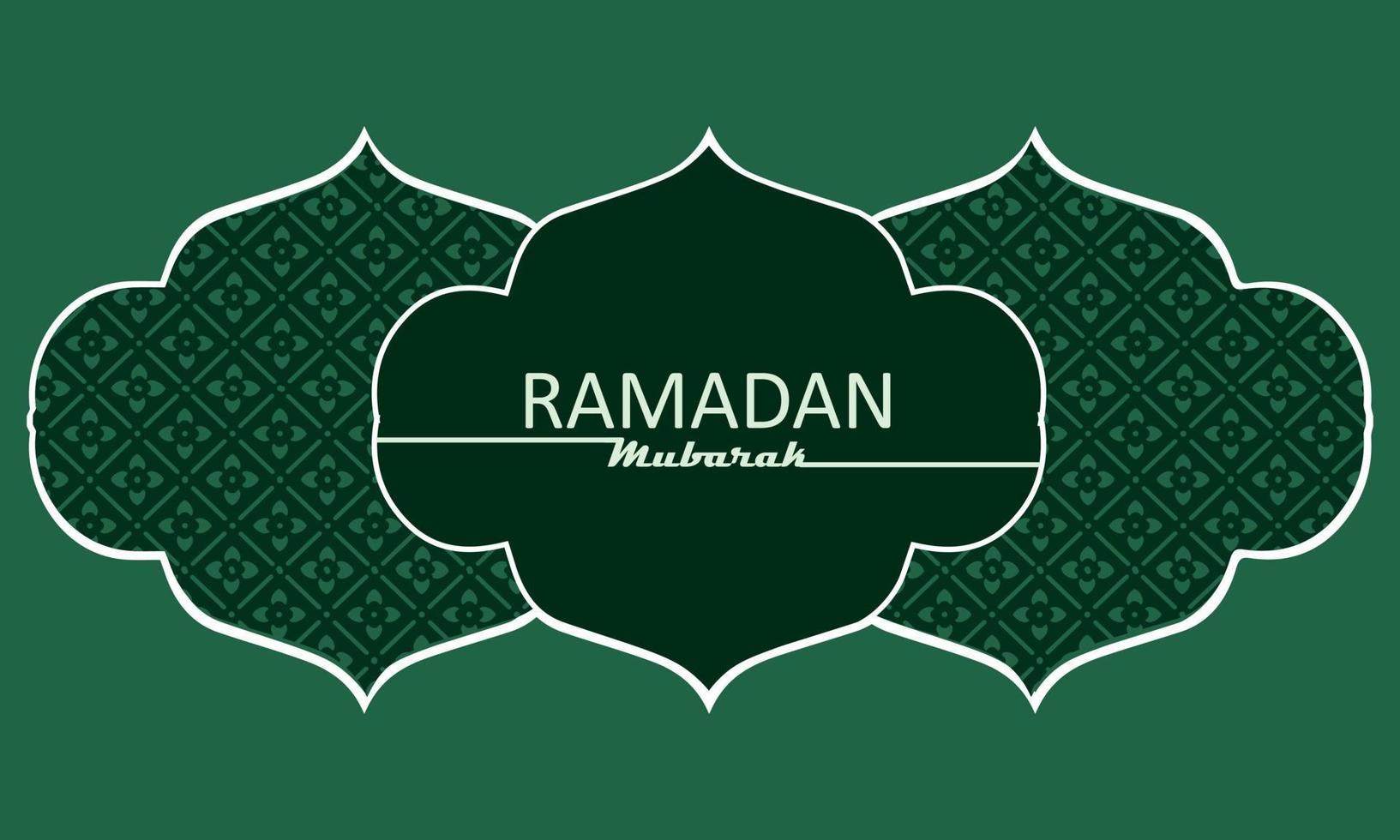 elegant herzlich willkommen Ramadan Mubarak Banner vektor