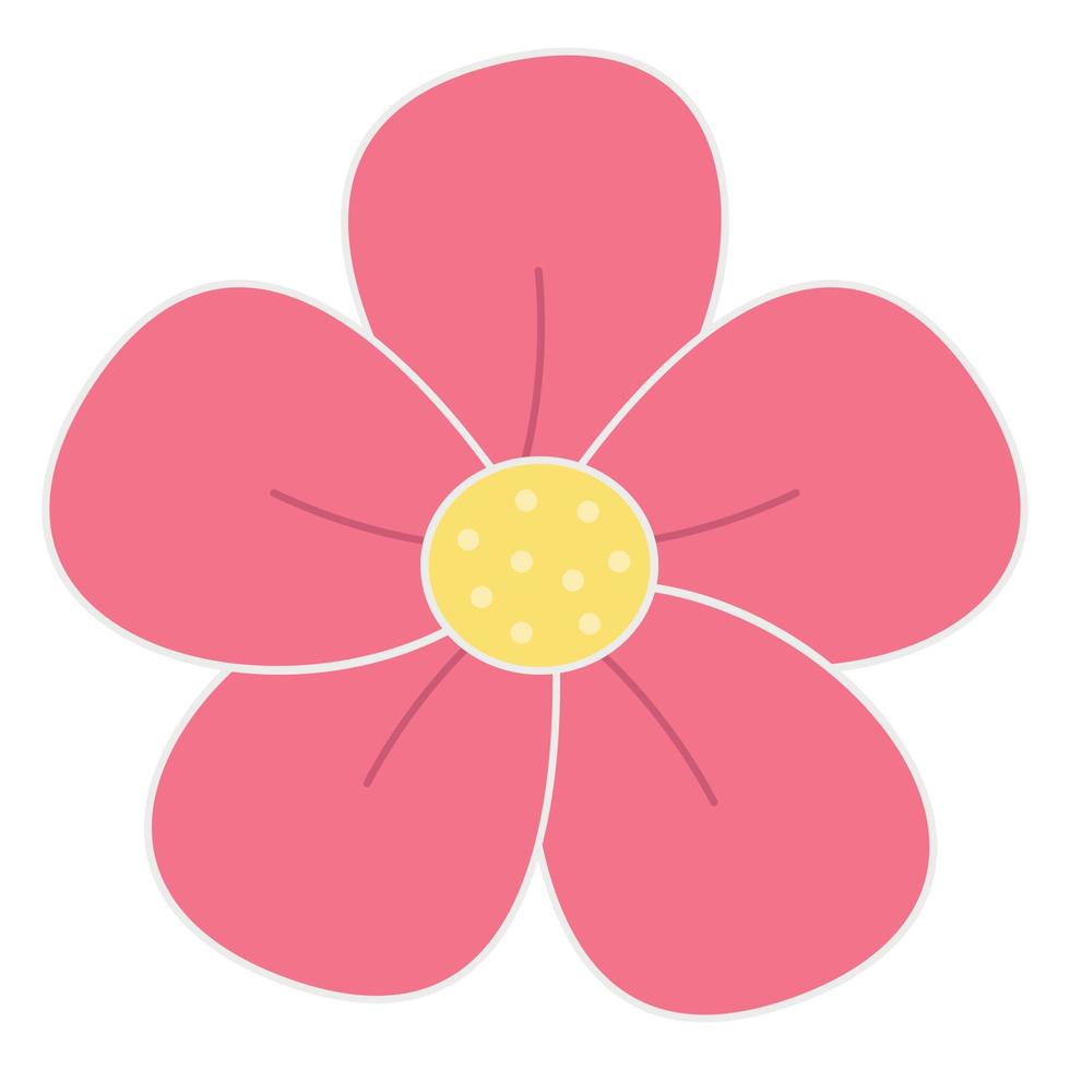 Blume Symbol. Vektor eben Illustration