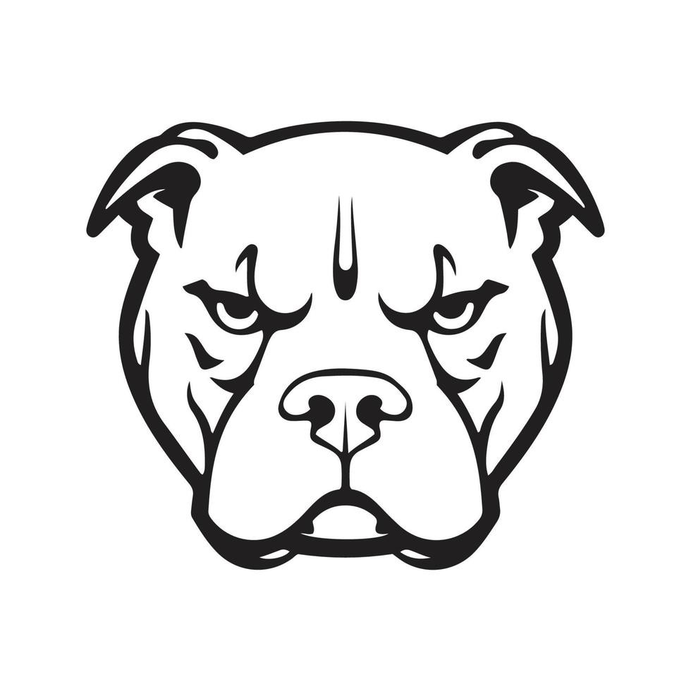 Bulldogge Maskottchen Logo ,Hand gezeichnet Illustration. geeignet zum Logo, Hintergrund, Banner, Hintergrund, Karte, Buch Illustration, T-Shirt Design, Aufkleber, Abdeckung, usw vektor