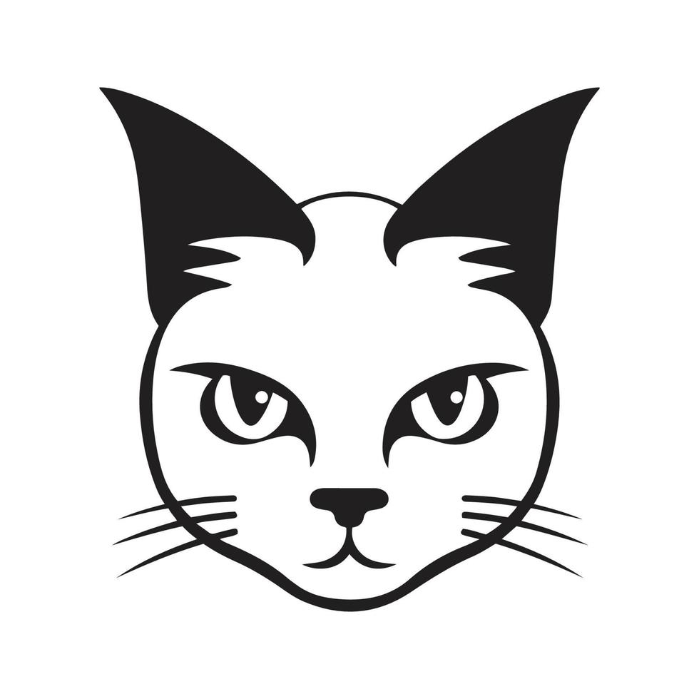 katt maskot logotyp ,hand dragen illustration. lämplig för logotyp, tapet, baner, bakgrund, kort, bok illustration, t-shirt design, klistermärke, omslag, etc vektor