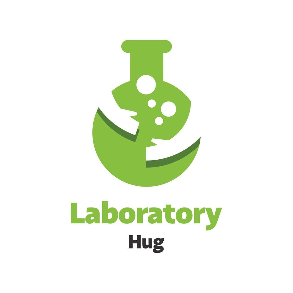 laboratorium kram logotyp vektor