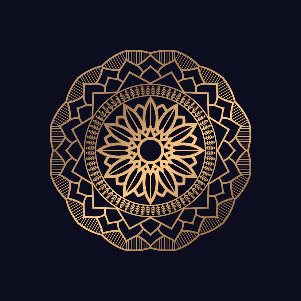 Zier Mandala Design Hintergrund Vektor