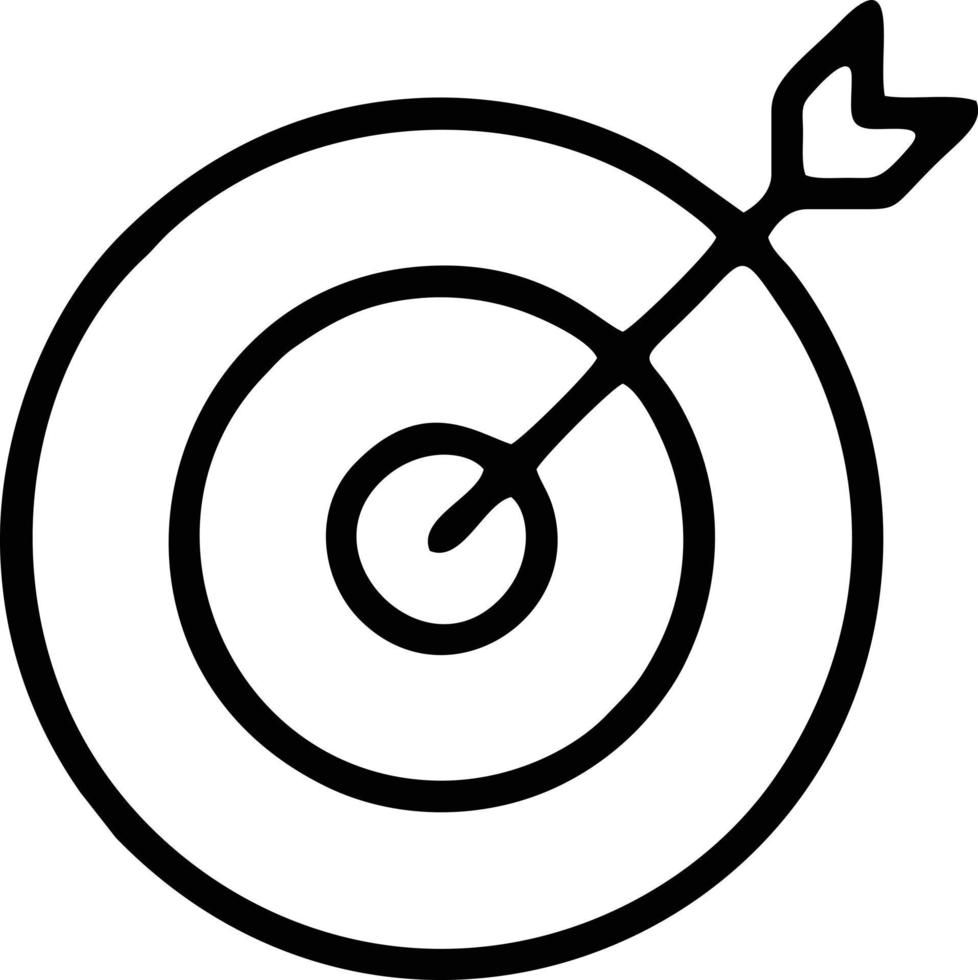 mål fokus ikon symbol design bild, illustration av de Framgång mål ikon begrepp. eps 10 vektor