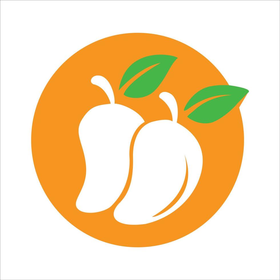 mango frukt vektor ikon illustration design