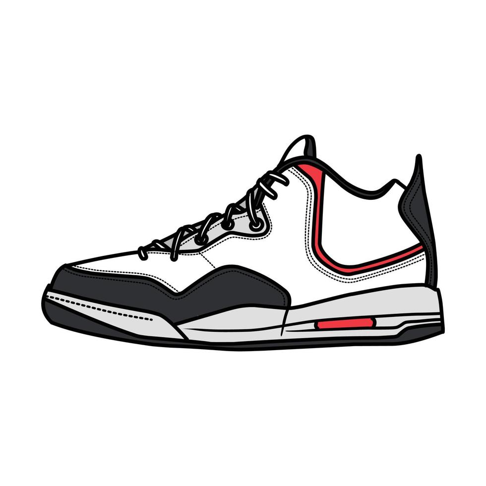 Turnschuhe Design mit Seite Winkel. Sport Schuhe . Entwurf. eben Design. Vektor Illustration. Turnschuhe im ein eben Stil. Seite Aussicht Turnschuhe. Mode Turnschuhe.