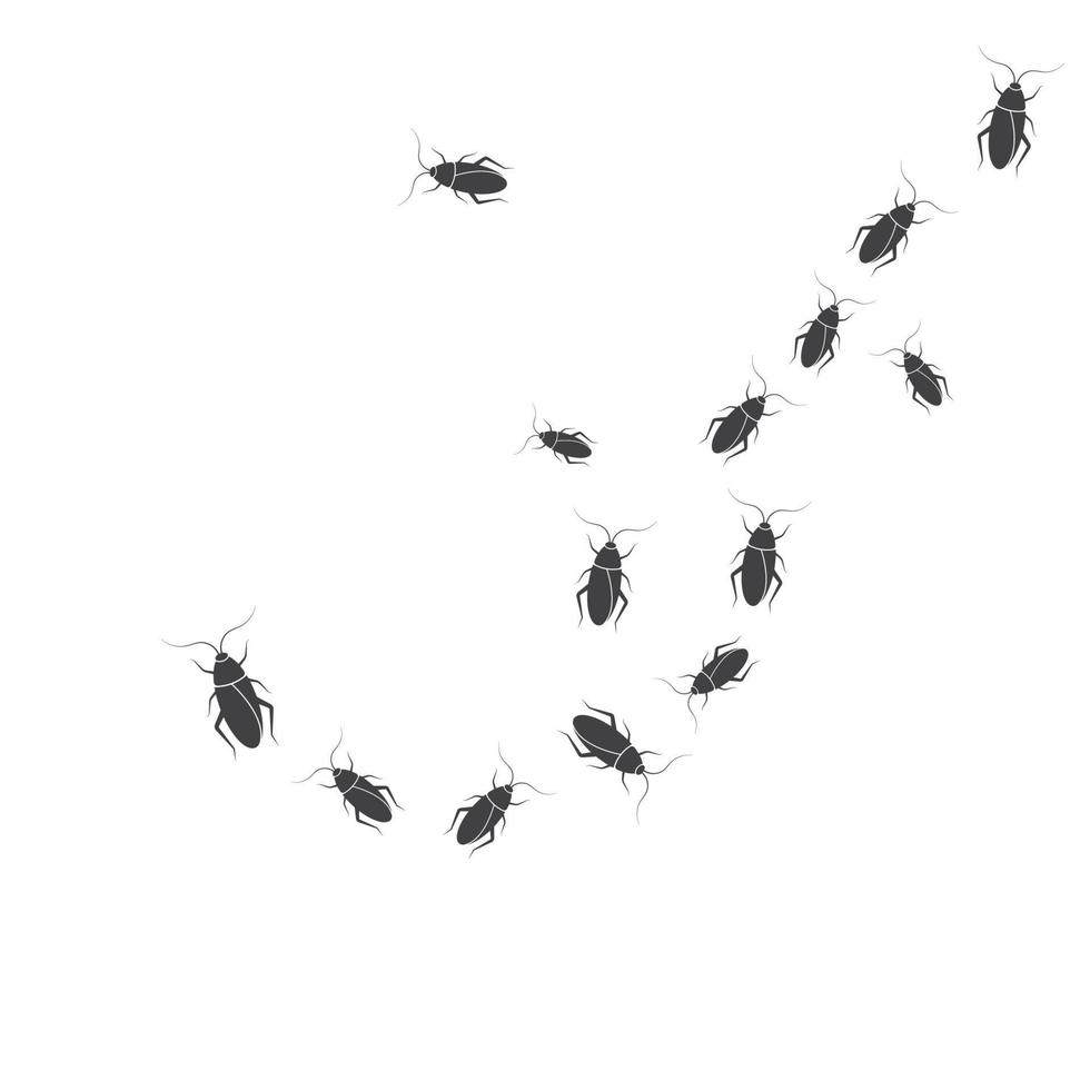 kackerlackor vektor ikon illustration design