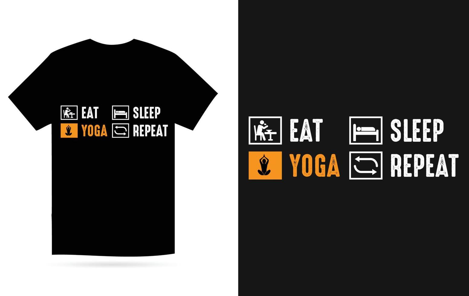 Essen Yoga Schlaf wiederholen - - Yoga t Hemd Design Vektor Vorlage