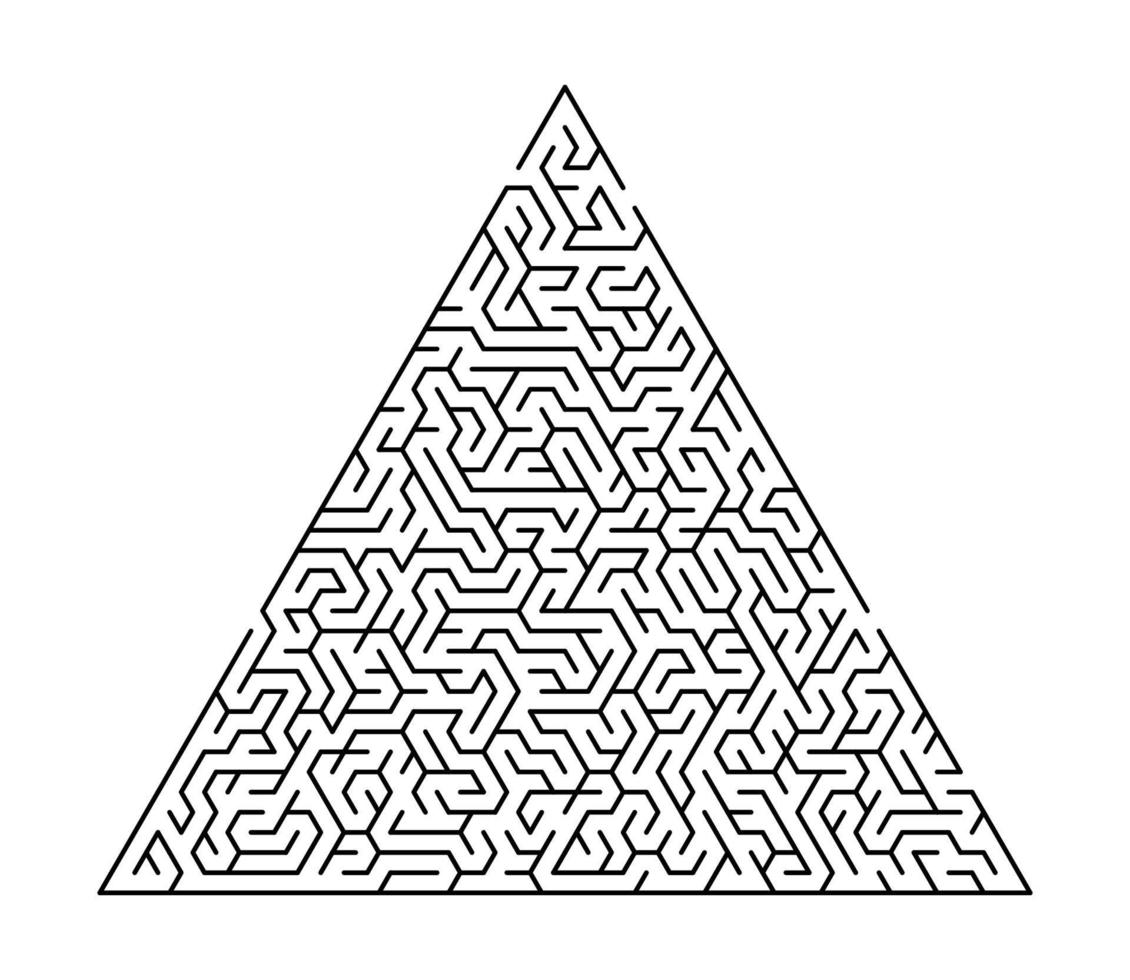 Labyrinthspiel für Kinder in der Schule. Labyrinth Puzzle Aufgabe. Zuhause Freizeit Rätsel Form, Suche richtigen Weg. vektor