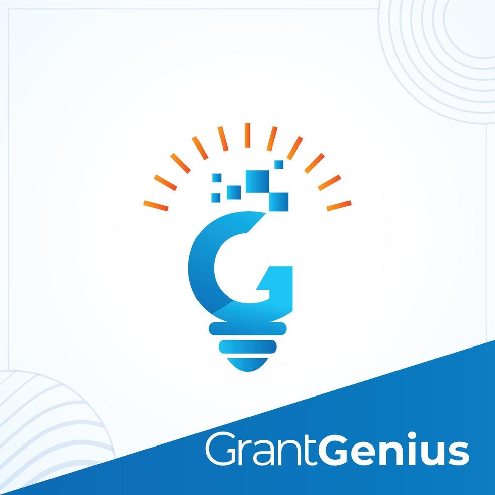 G Technik Idee künstlich Intelligenz Brief Logo Vorlage im modern kreativ minimal Stil Vektor Design