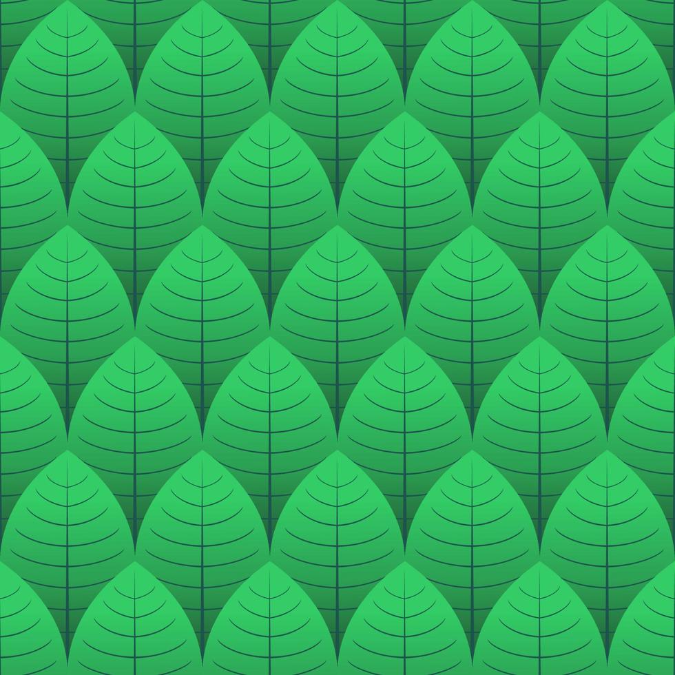 nahtlos Design von Grün Blatt Hintergrund vektor