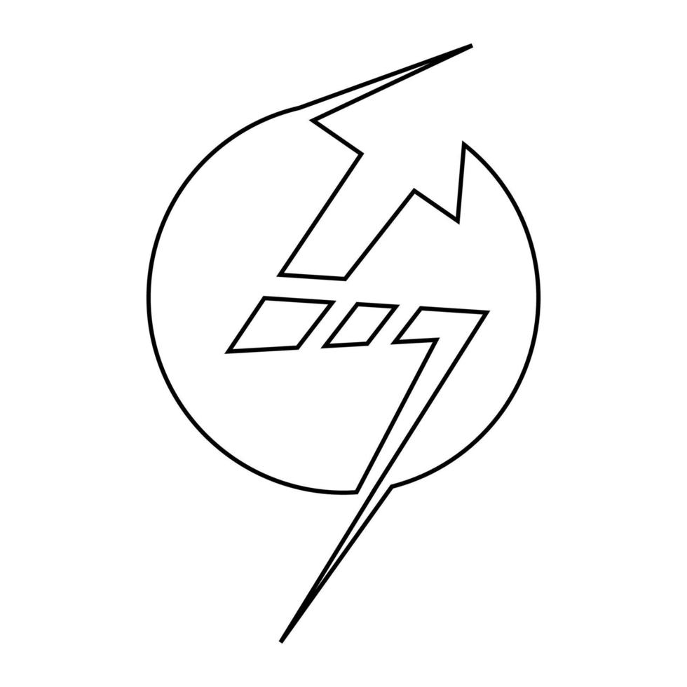 Elektrizität Symbol Illustration Vektor