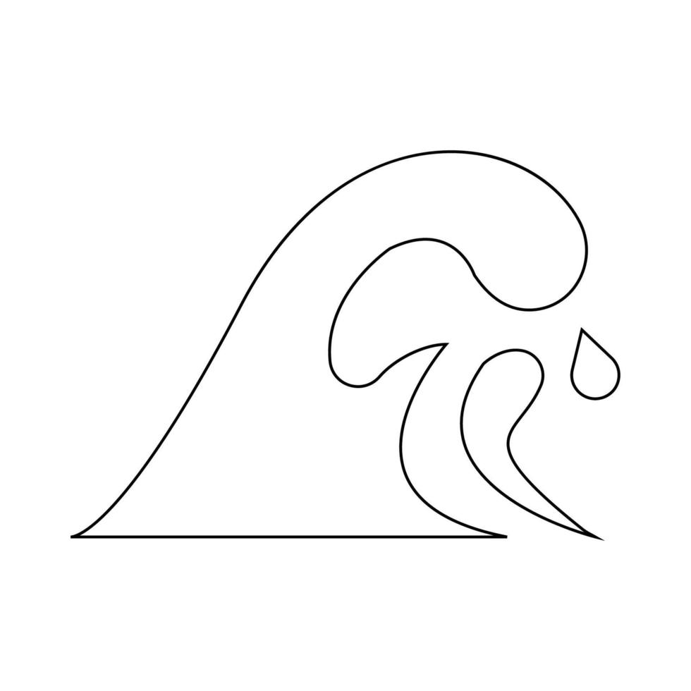 Welle Symbol Illustration Vektor