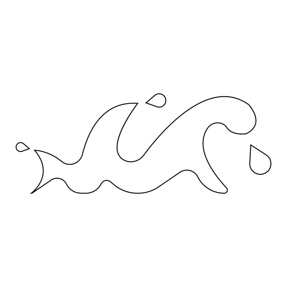 Welle Symbol Illustration Vektor