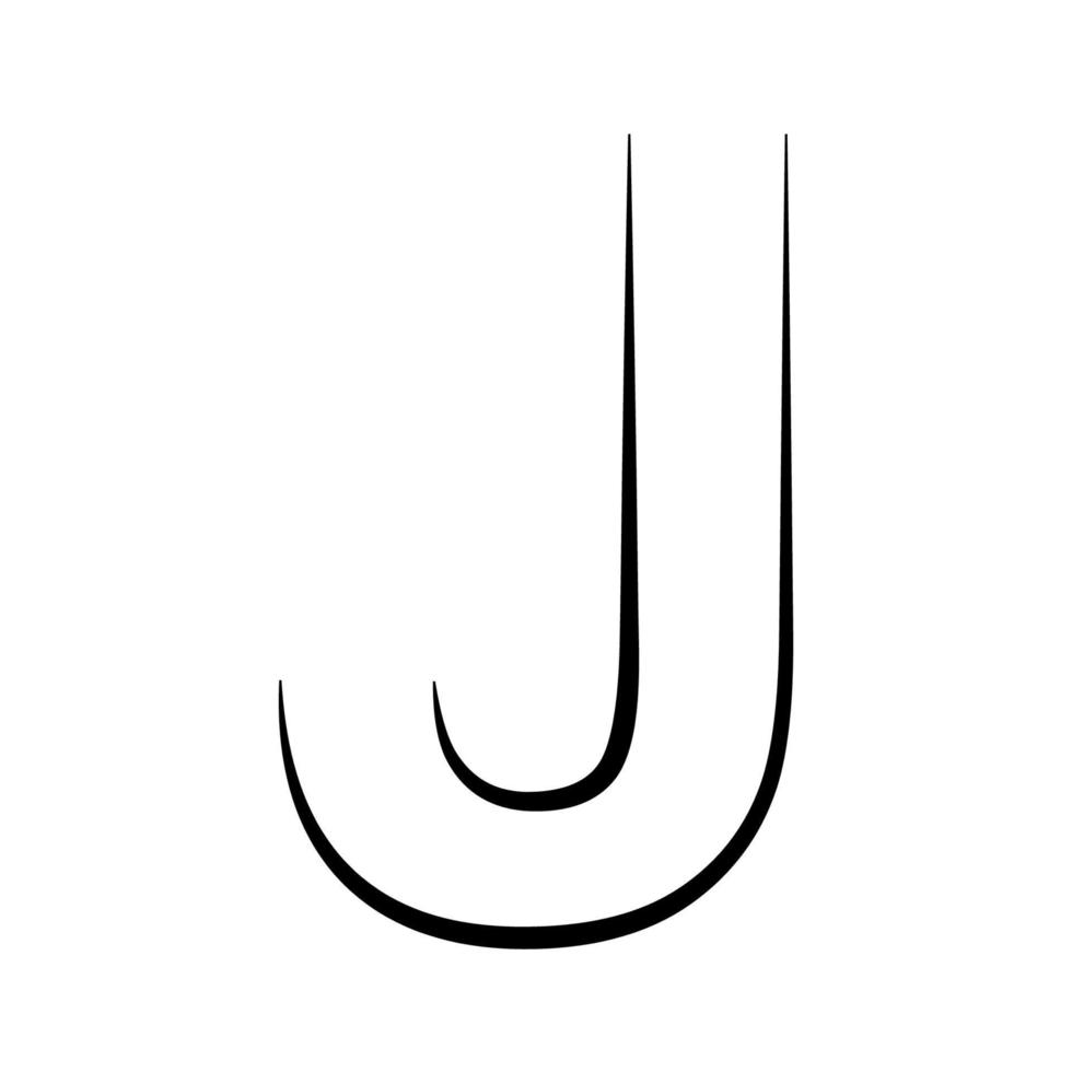 logotyp brev j ikon axel alfabet logotyp j emblem vektor