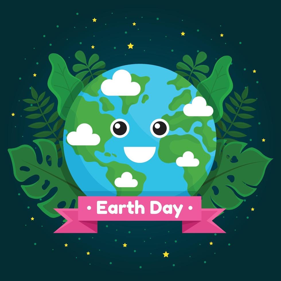 Happy Earth Day Design vektor