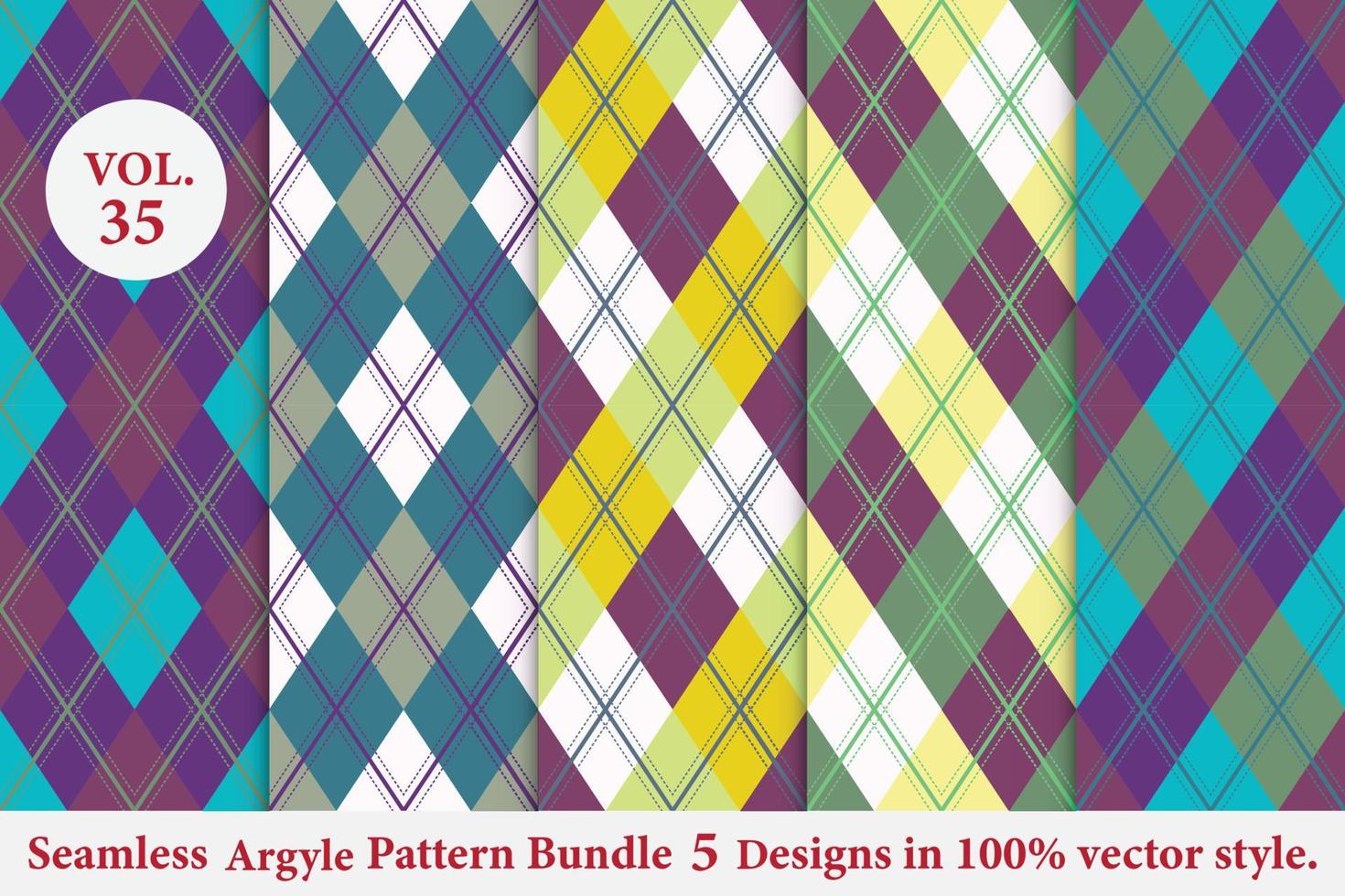 Argyle-Mustervektor, geometrisch, Hintergrund, klassisch gestrickt, kariert vektor