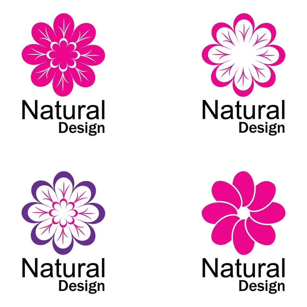 Schönheit Plumeria Symbol Blumen Design Illustration Vorlage vektor