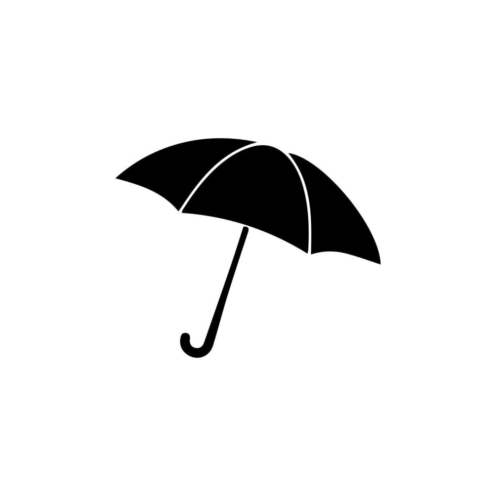 paraply ikon. enkel illustration av paraply vektor ikon för webb. regn skydd symbol. platt design stil