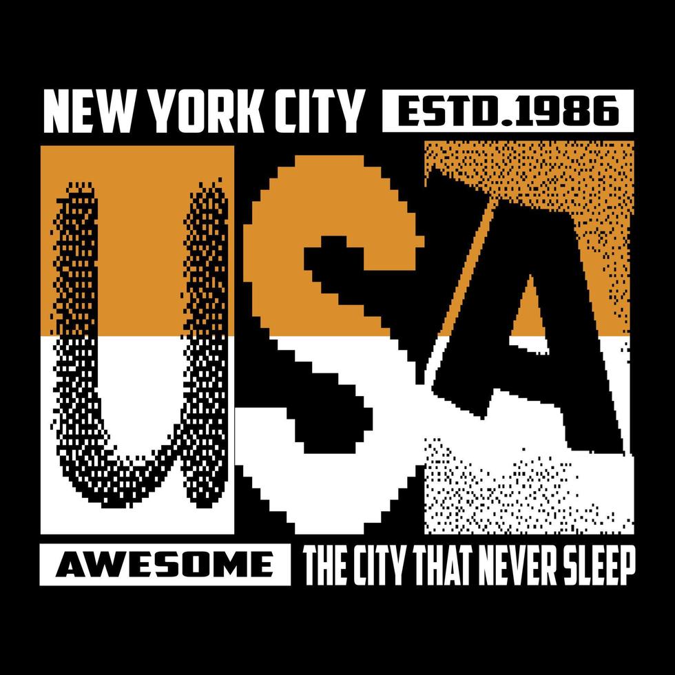 USA Vektor Text Logo, Plakat Design