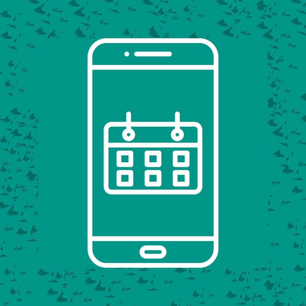 Kalender-App-Vektorsymbol vektor