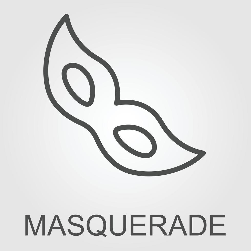 schwarz anonym Maske Vektor Symbol isoliert auf Weiß Hintergrund