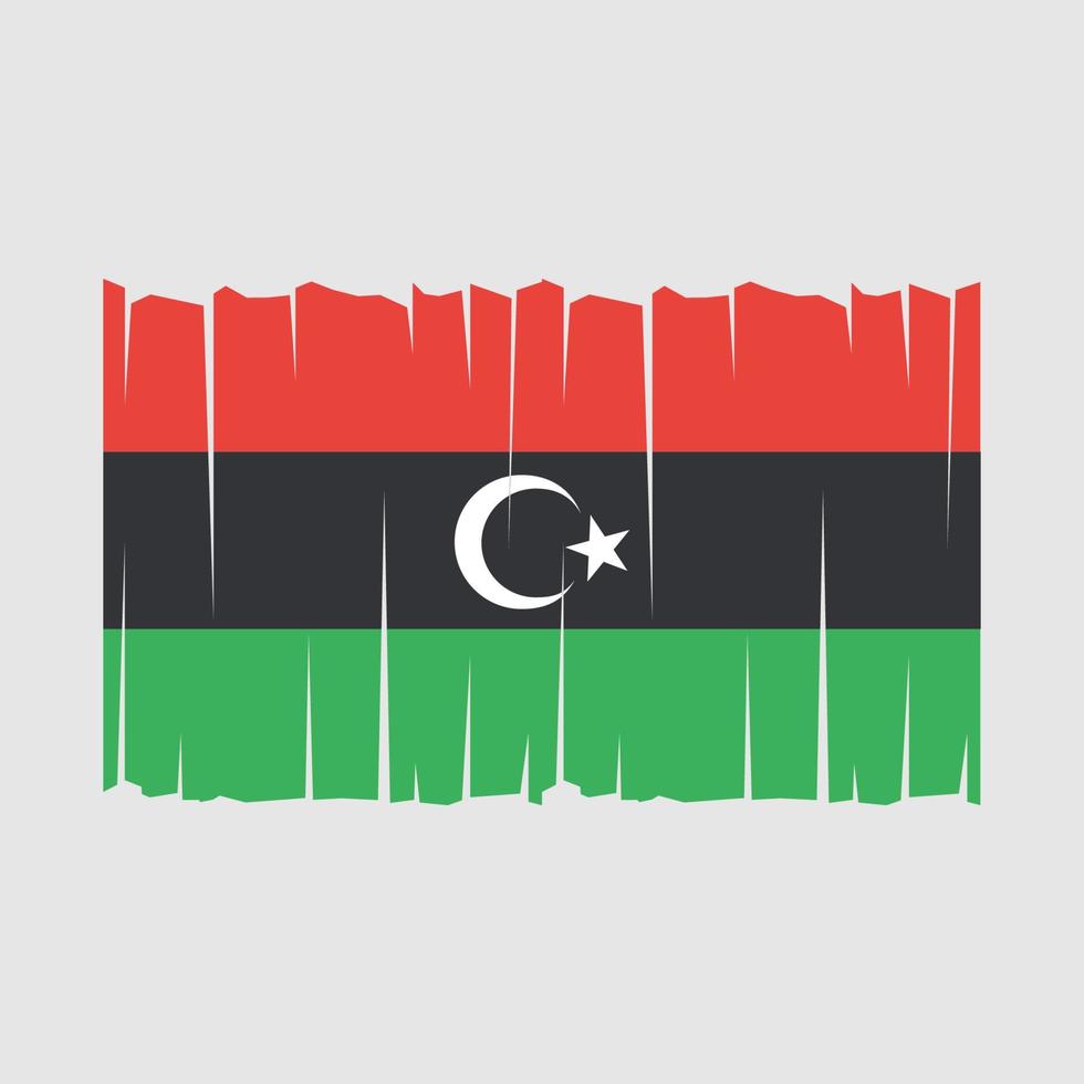 libyen flagge vektor