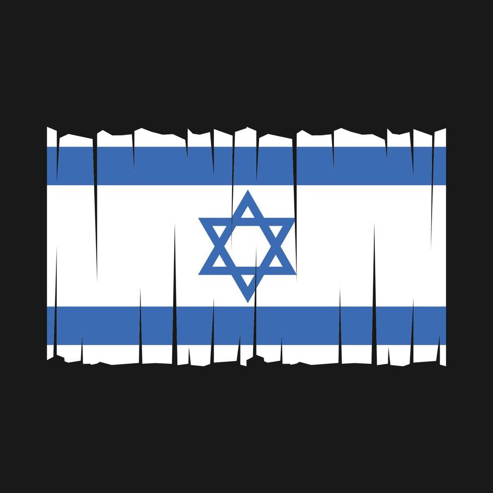 israel flagga vektor