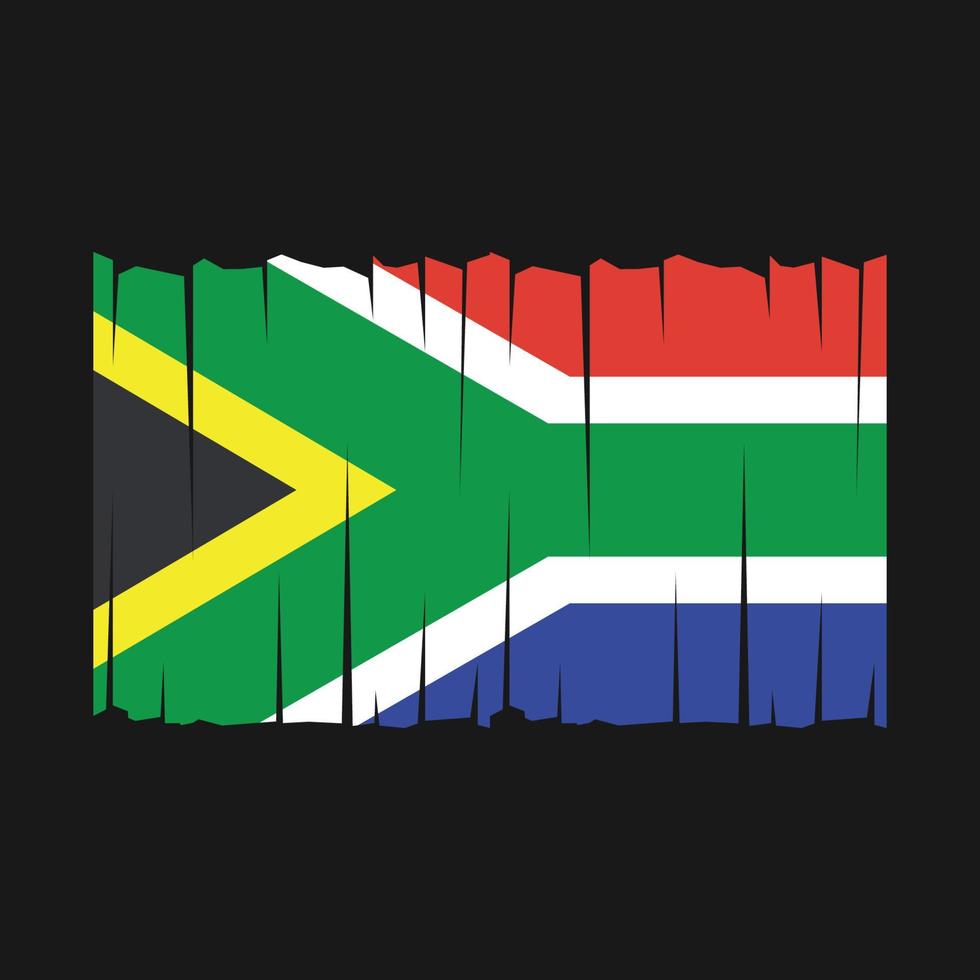 südafrika flagge vektor
