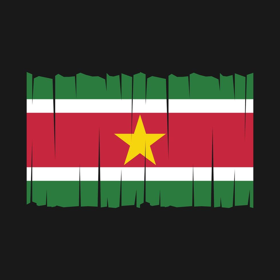 surinam flagga vektor