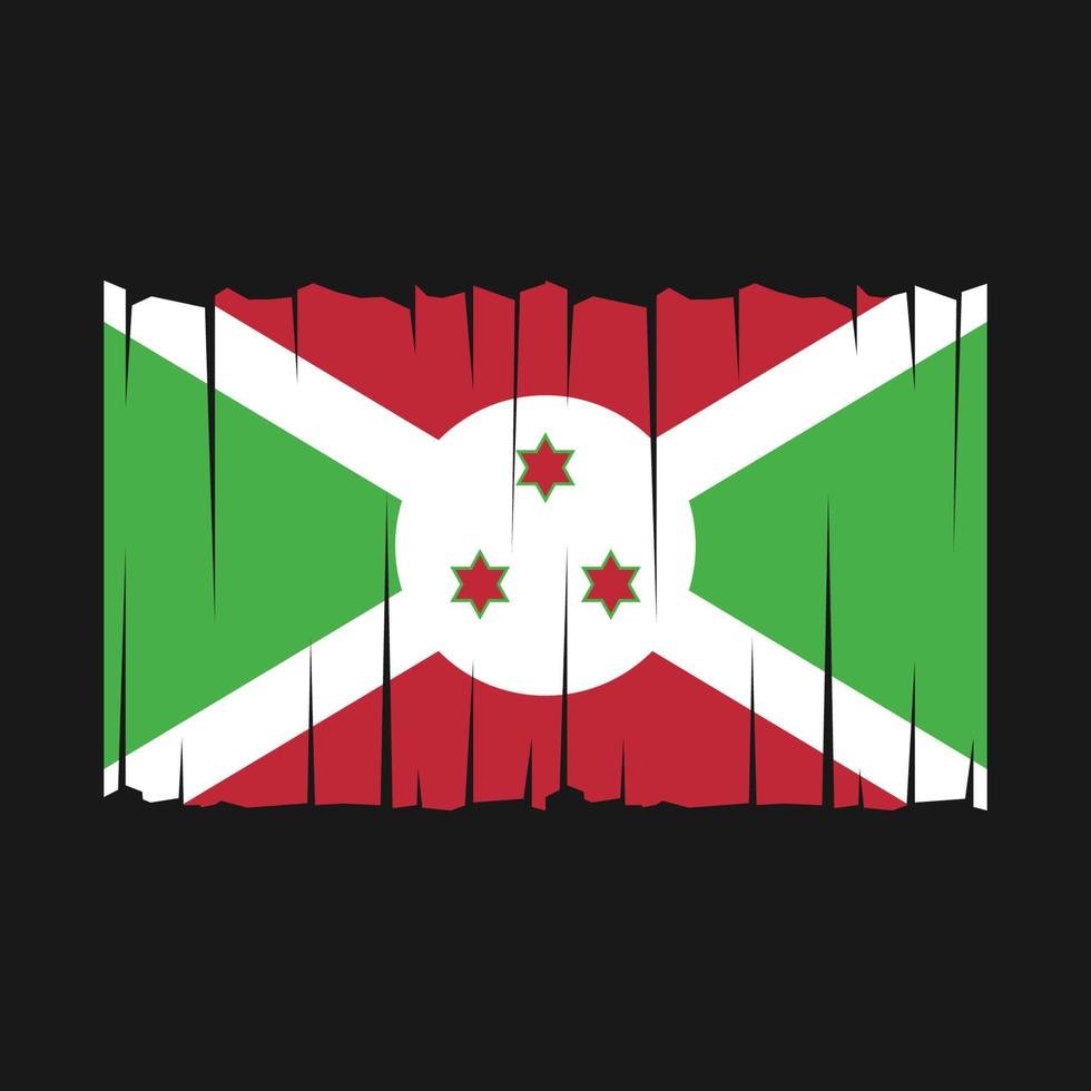 burundi flagge vektor