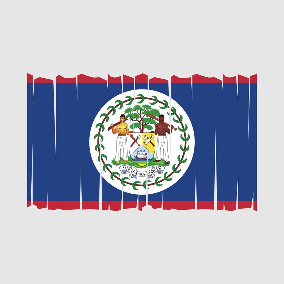 belize flagga vektor