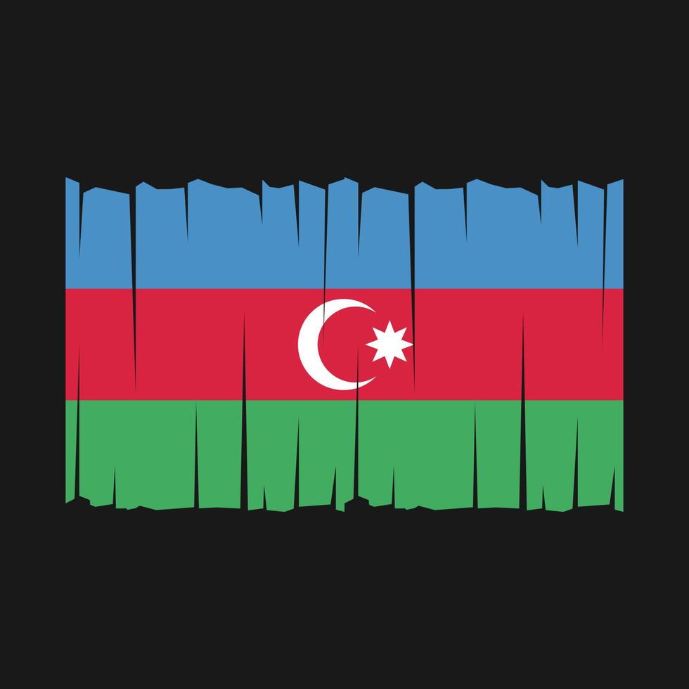azerbajdzjan flaggvektor vektor