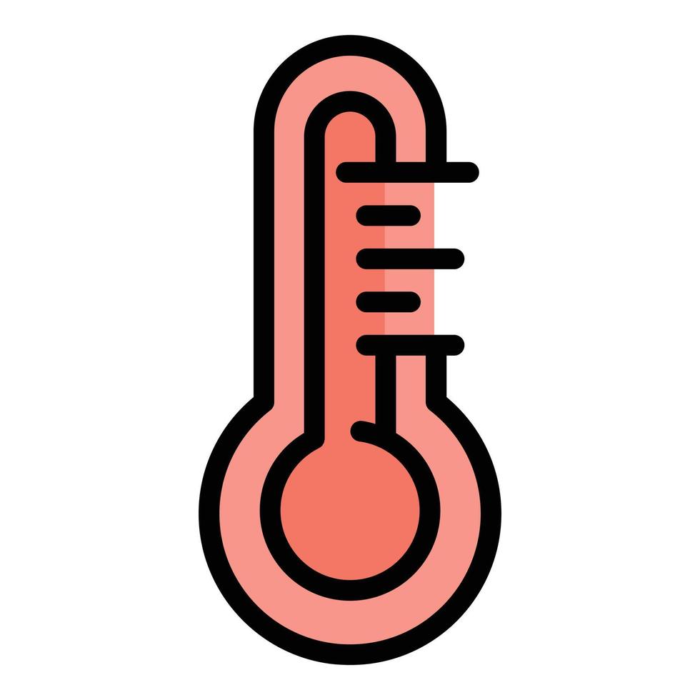 Schlafen Temperatur Symbol Vektor eben