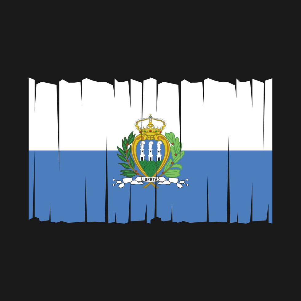 san marino flagga vektor