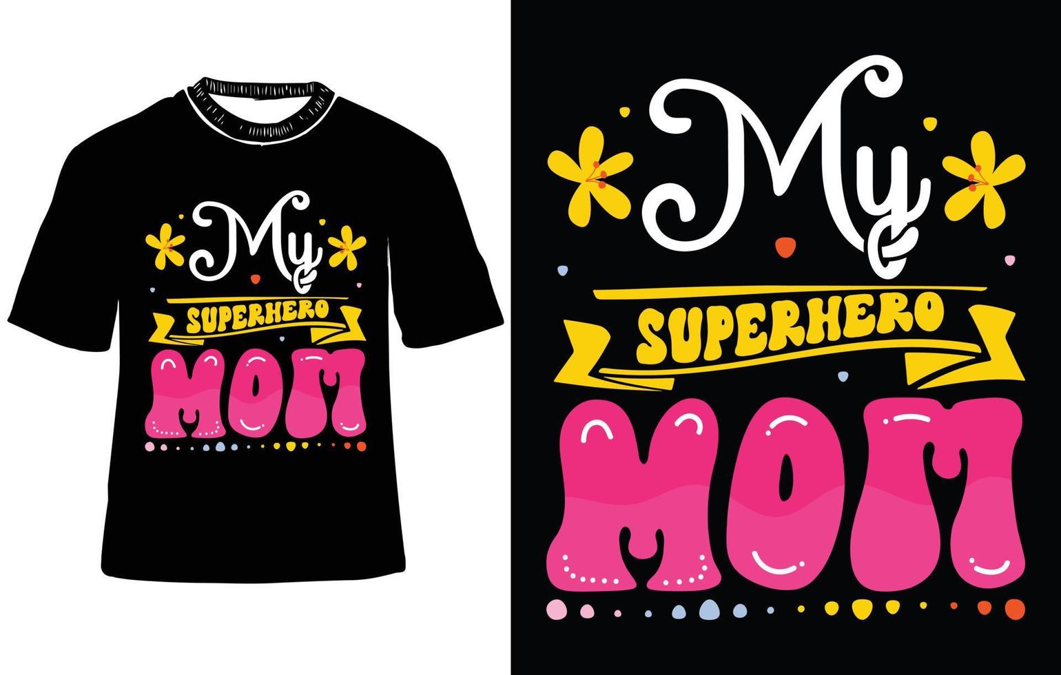 meine Superheld Mutter, Mutter Tag t Hemd Design, Mama T-Shirts, Mutter Tag Typografie T- Hemd Design vektor