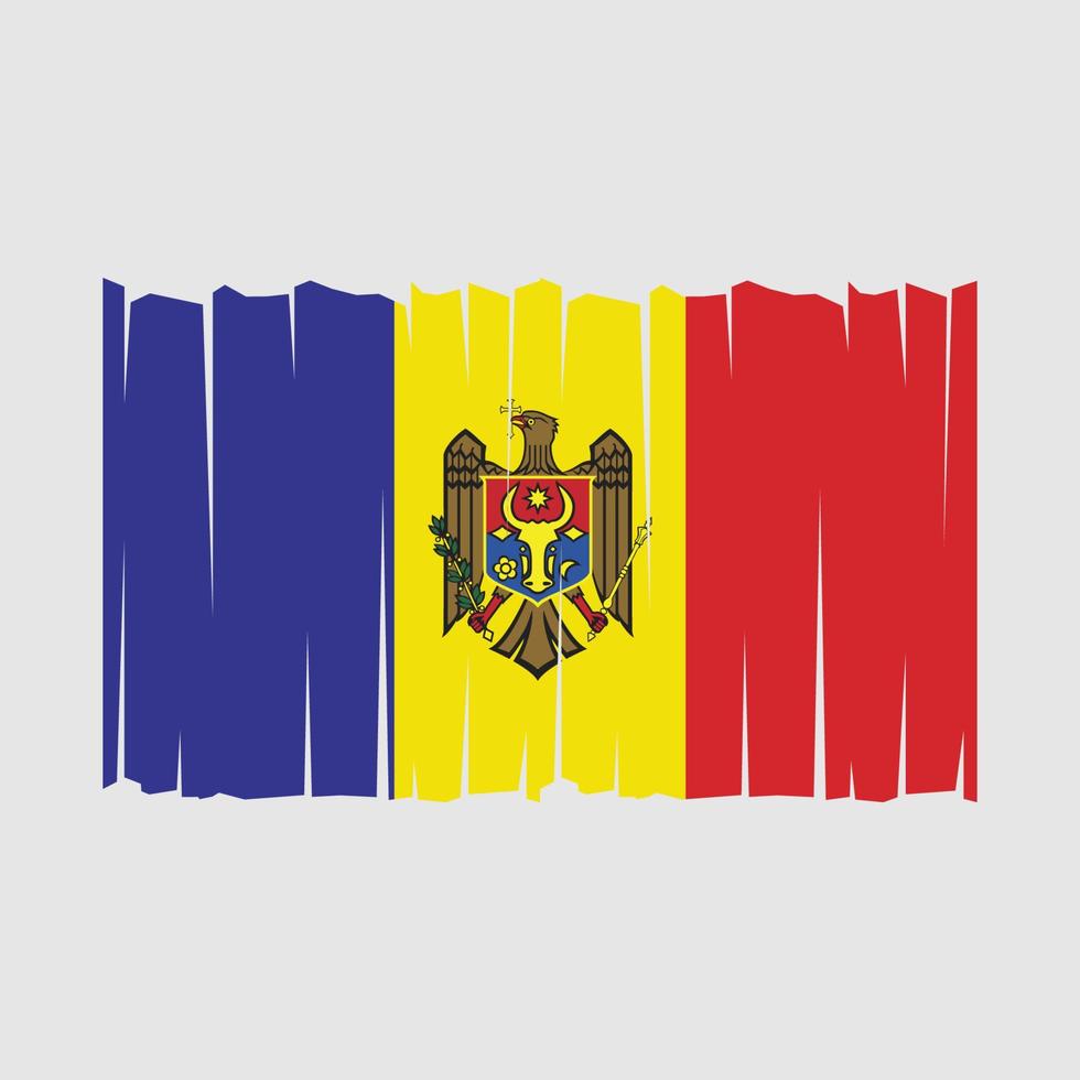 moldaviens flagga vektor