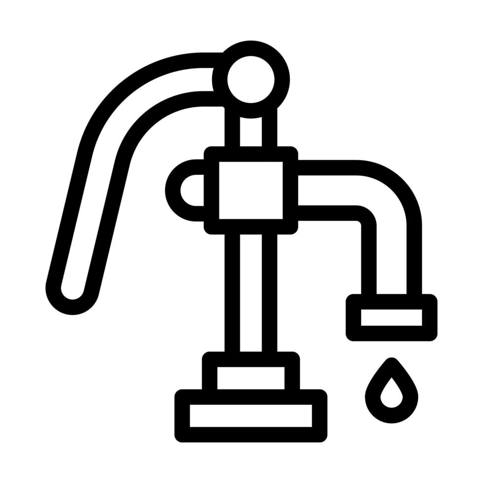 Wasserpumpen-Icon-Design vektor