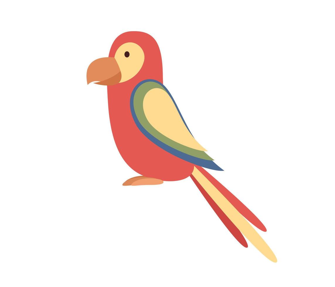 papegoja ikon. papegoja fågel tecken. vektor platt illustration