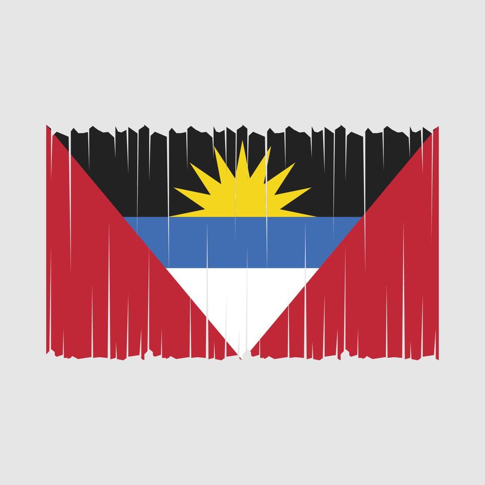 Antigua Flagge Vektor Illustration