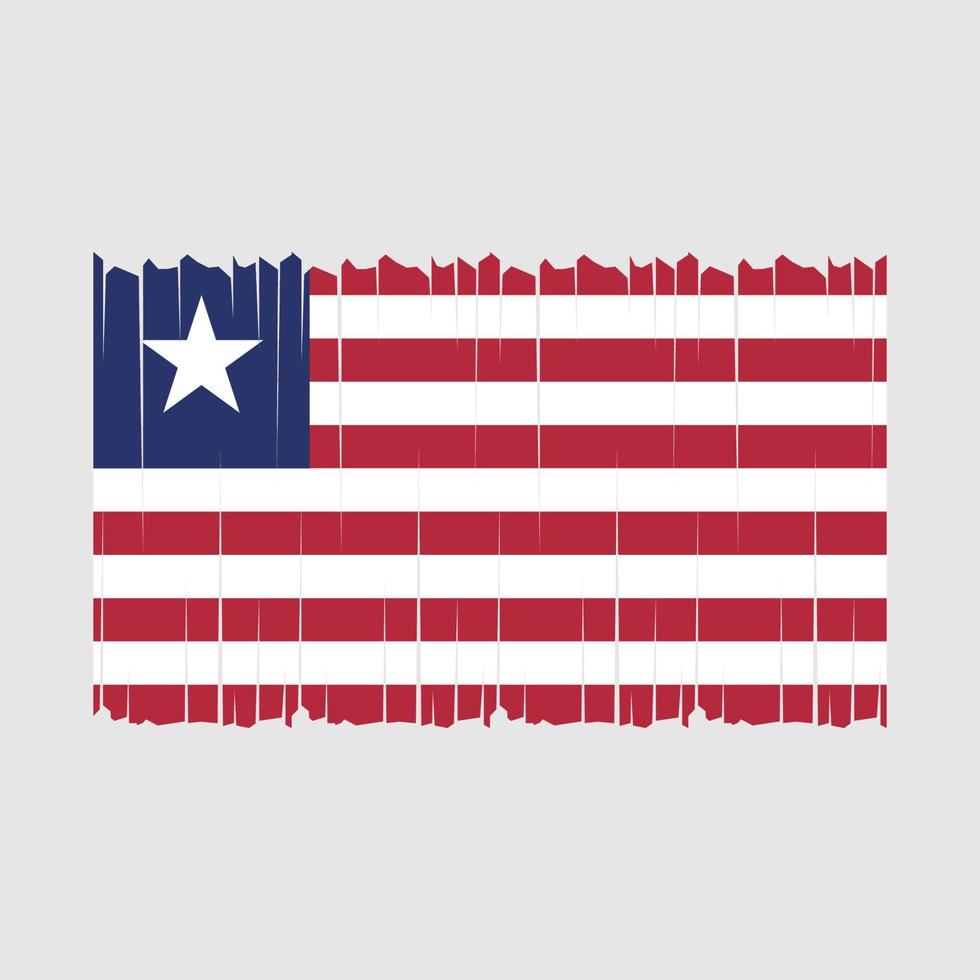 Liberia Flagge Vektor Illustration