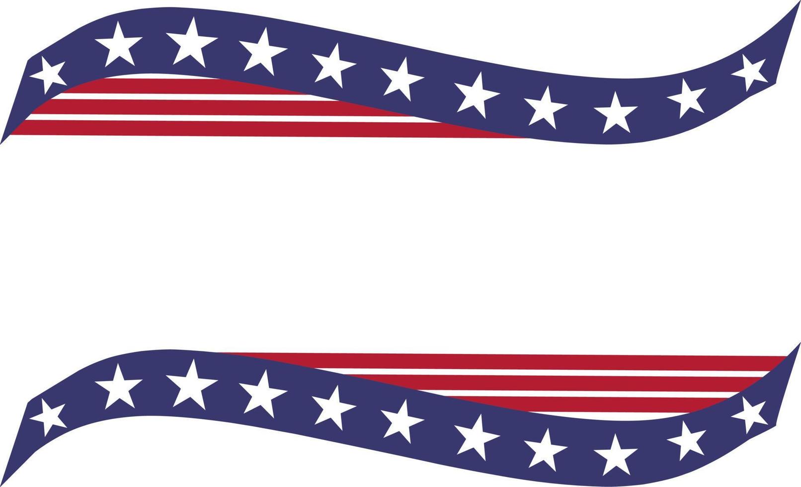 USA Flagge Rahmen mit Kopieren Raum zum Ihre Text oder Design vektor