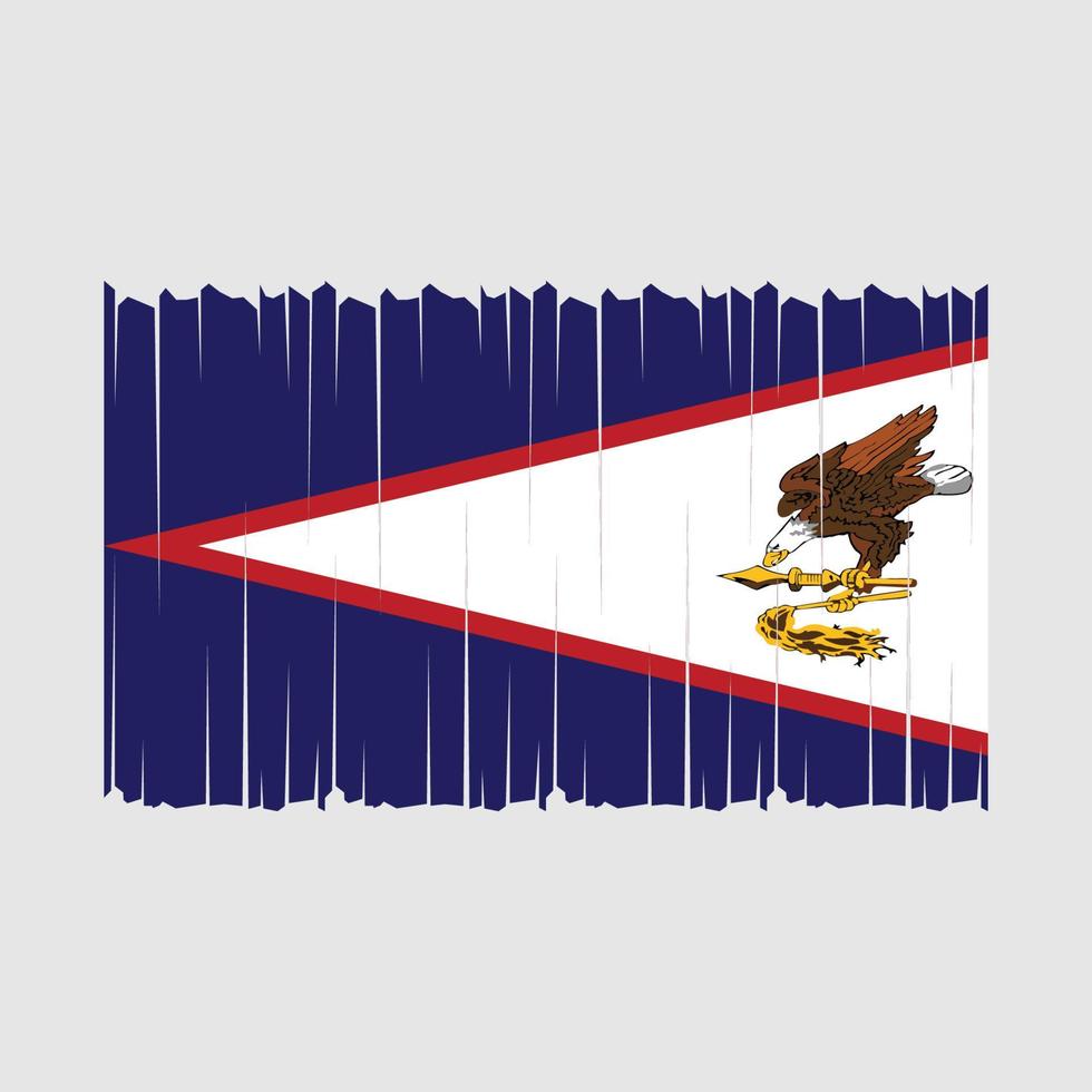 amerikanisch Samoa Flagge Vektor Illustration