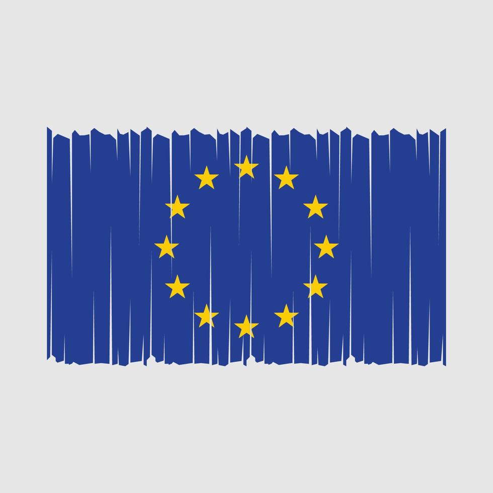 europäisch Flagge Vektor Illustration
