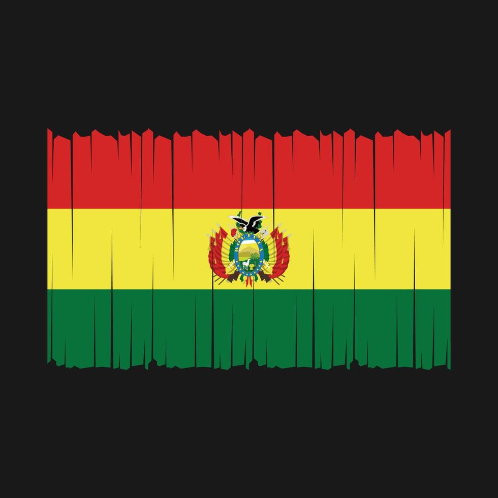 bolivia flagga vektor illustration