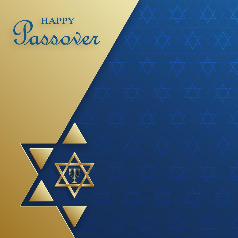 glücklich Passah Karte, das Pessa Urlaub mit nett und kreativ jüdisch Symbole vektor