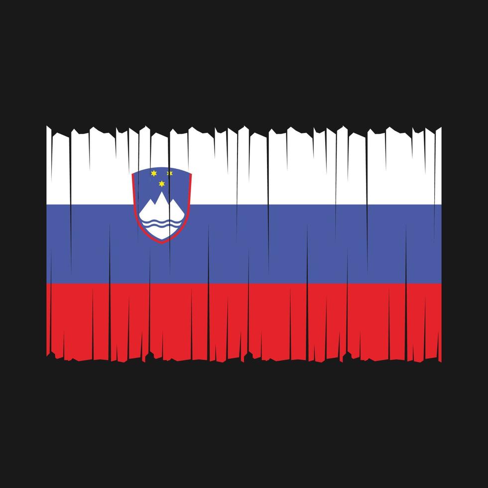 slovenien flagga vektor illustration