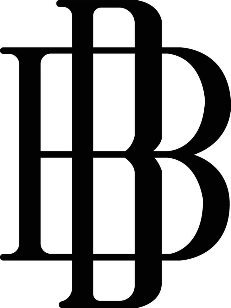 bb Luxus Symbol vektor