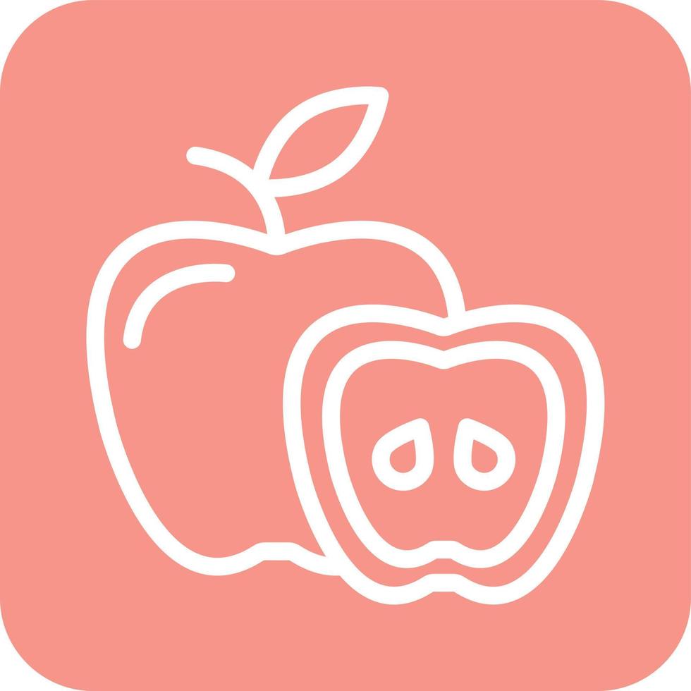 äpple vektor ikon design illustration